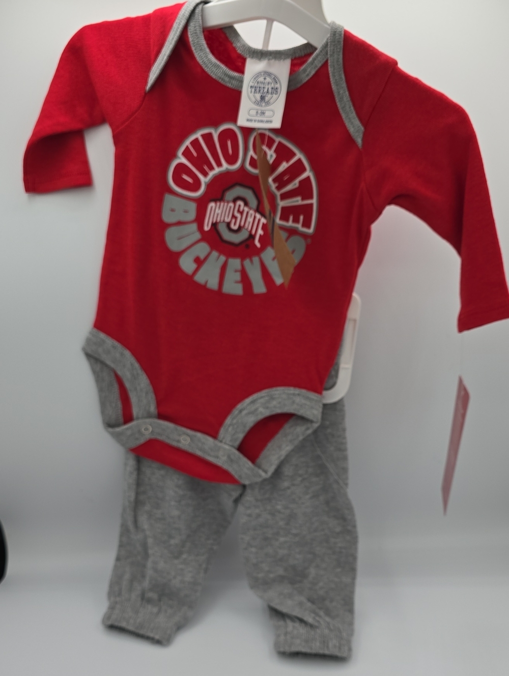 Rivalry Threads Ohio State Buckeyes Baby Matching Set Size 0-3 months